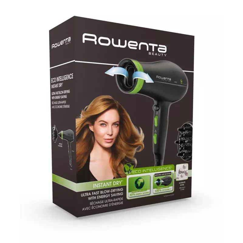 Rowenta CV6030 Στεγνωτήρας μαλλιών 1500 W Μαύρο, Πράσινο