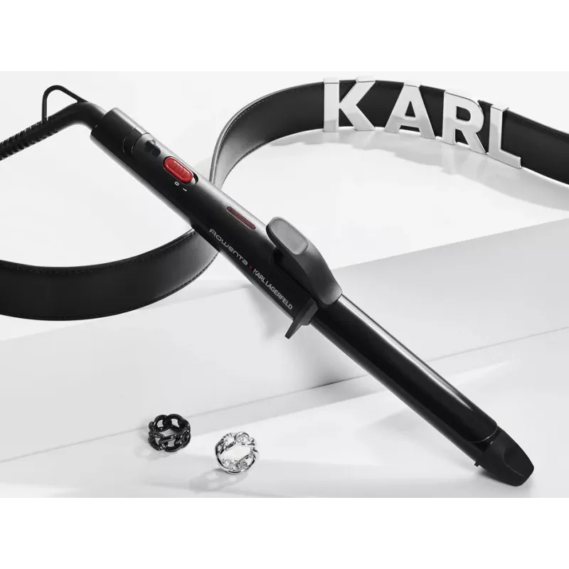 Rowenta X KARL LAGERFELD CF321L Ψαλίδι μπούκλας Θερμό Μαύρο, Κόκκινο 47 W 1,8 m