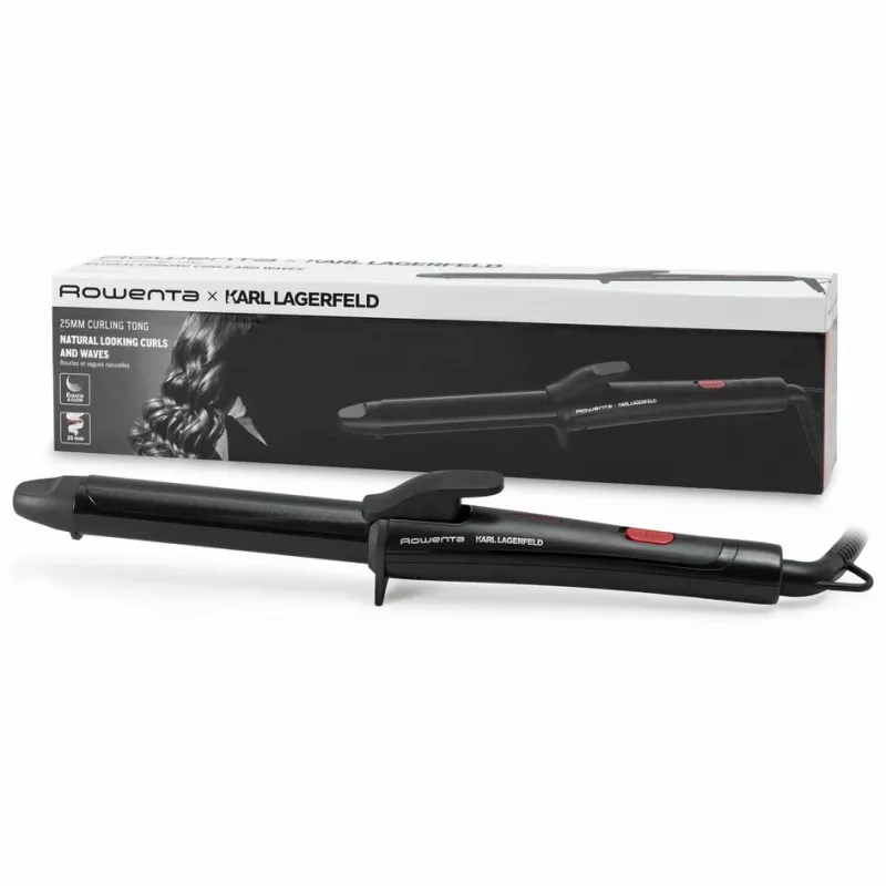 Rowenta X KARL LAGERFELD CF321L Ψαλίδι μπούκλας Θερμό Μαύρο, Κόκκινο 47 W 1,8 m