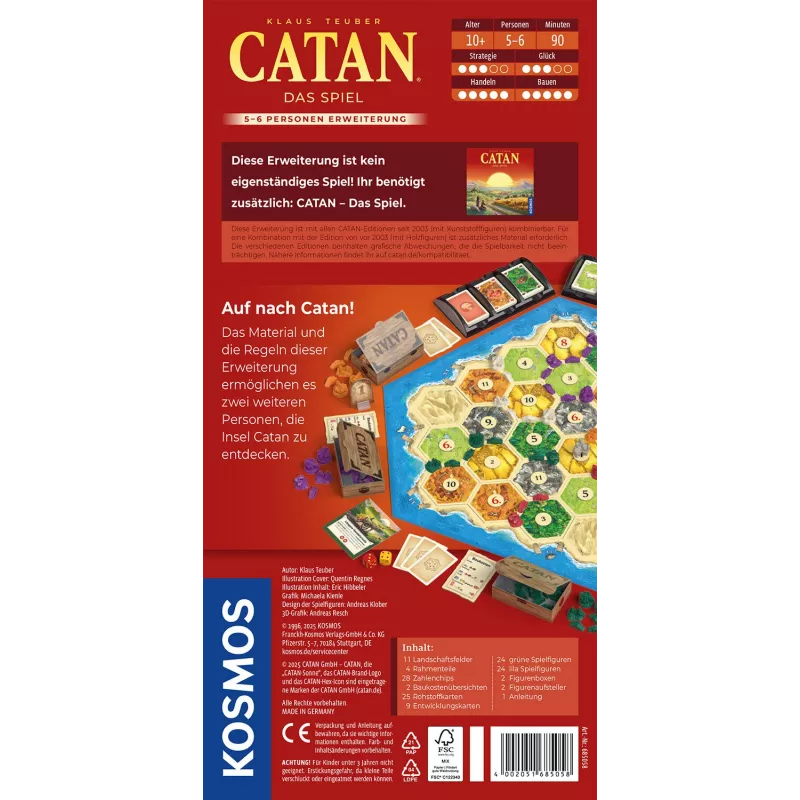 Kosmos CATAN 90 λεπ. Παιχνίδι καρτών Στρατηγική