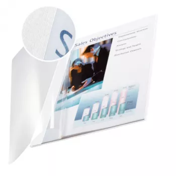 Leitz impressBIND Εξώφυλλο Soft 7,0 mm, A4, Λευκό, 70 φύλλα, 214 mm, 302 mm, 11 mm