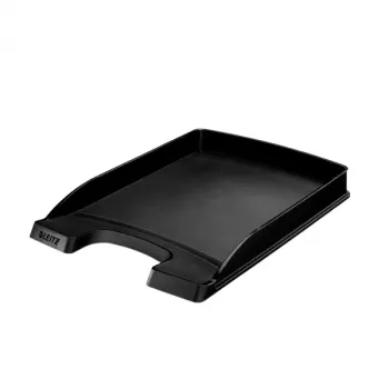 Leitz Briefablage Plus λεπτό, Πλαστικό, Μαύρο, A4, Φάκελος, Επιστολή, Σημείωση, Χαρτί, 242 x 330 x 32 mm, 255 x 357 x 35 mm