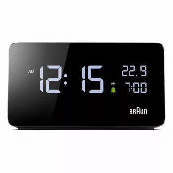Braun BC20BEU Επιτοίχιο/επιτραπέζιο ρολόι Ψηφιακό ρολόι Ορθογώνιο Μαύρο