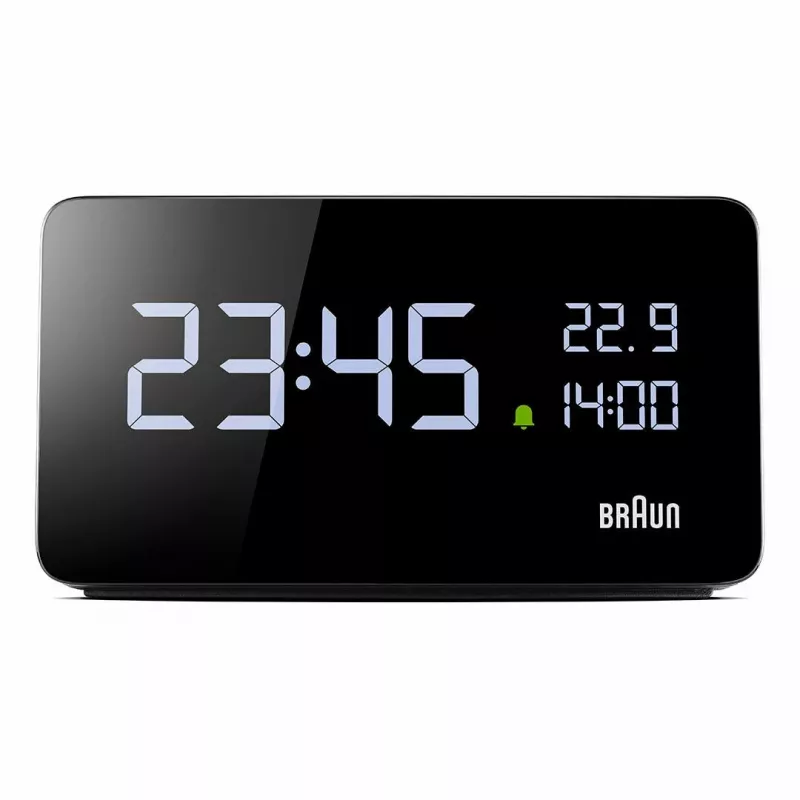 Braun BC20BEU Επιτοίχιο/επιτραπέζιο ρολόι Ψηφιακό ρολόι Ορθογώνιο Μαύρο