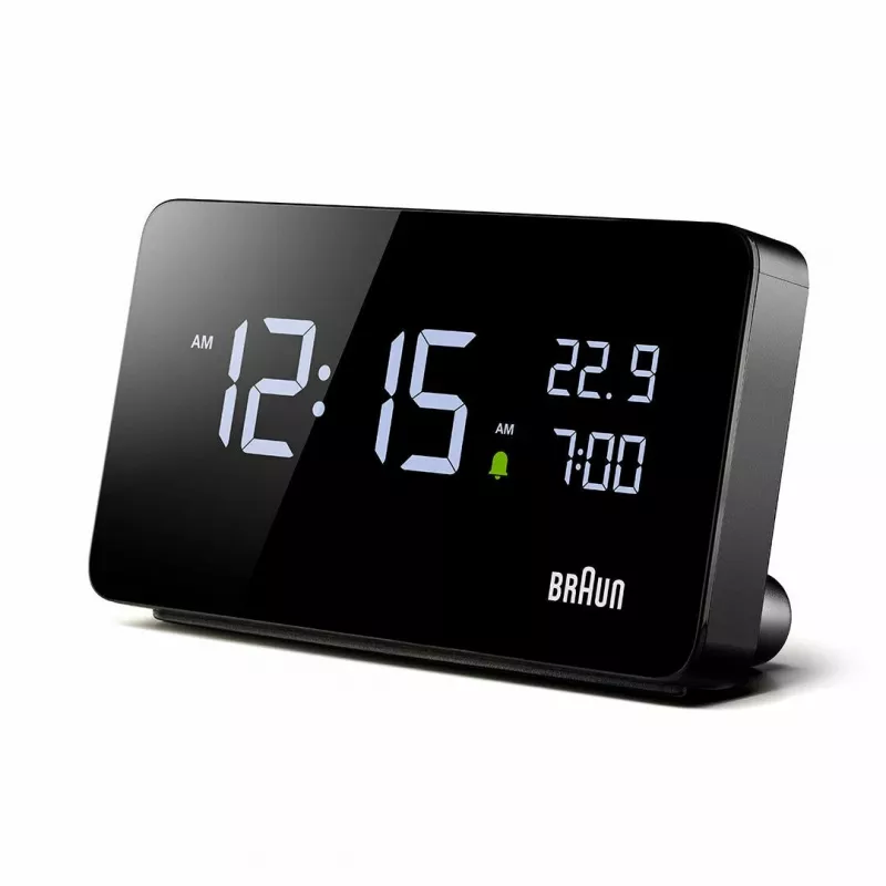 Braun BC20BEU Επιτοίχιο/επιτραπέζιο ρολόι Ψηφιακό ρολόι Ορθογώνιο Μαύρο