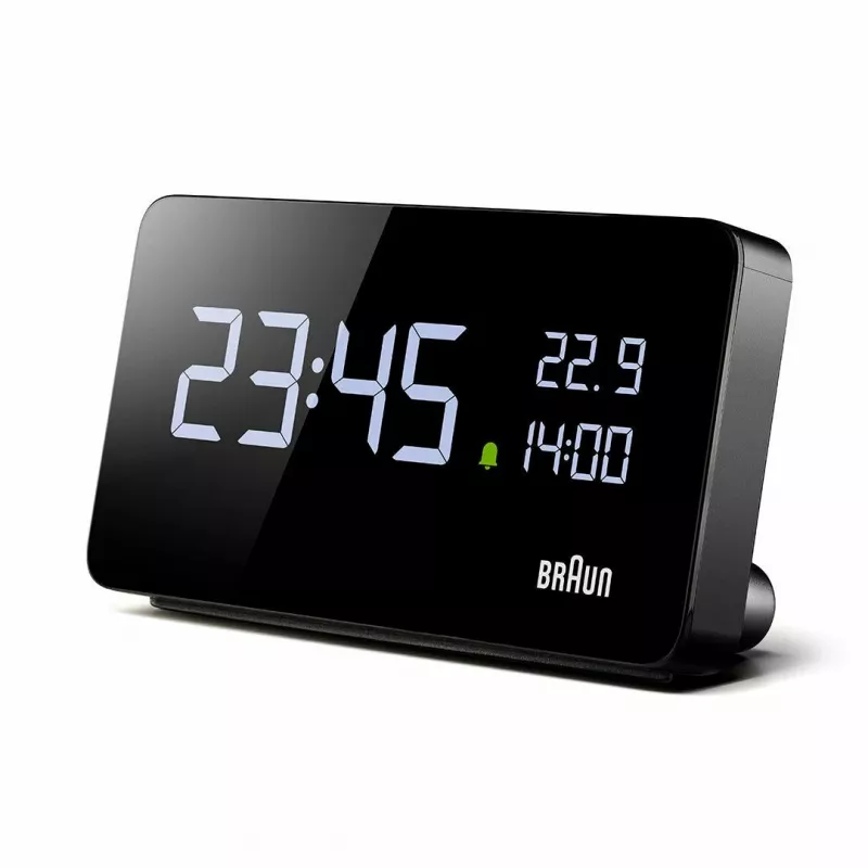 Braun BC20BEU Επιτοίχιο/επιτραπέζιο ρολόι Ψηφιακό ρολόι Ορθογώνιο Μαύρο