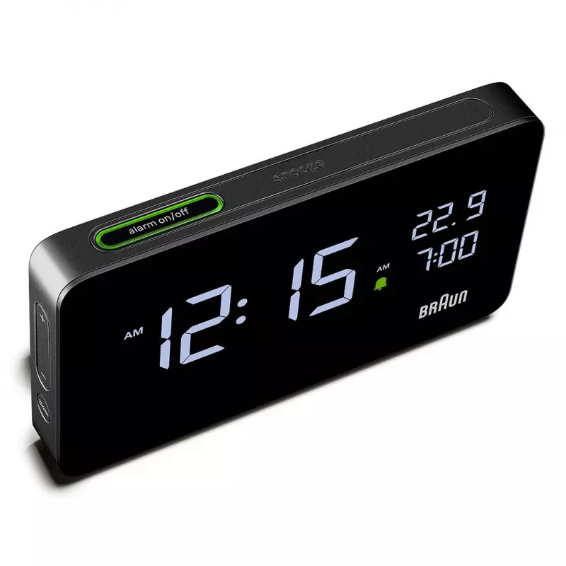 Braun BC20BEU Επιτοίχιο/επιτραπέζιο ρολόι Ψηφιακό ρολόι Ορθογώνιο Μαύρο