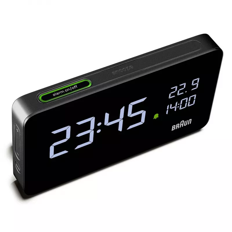 Braun BC20BEU Επιτοίχιο/επιτραπέζιο ρολόι Ψηφιακό ρολόι Ορθογώνιο Μαύρο