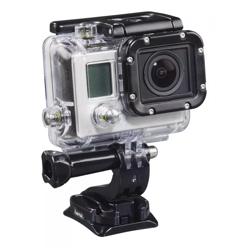 HAMA παθητική βάση για action-camera 00004569 — μαύρη, στήριξη αυτοκινήτου και κράνους