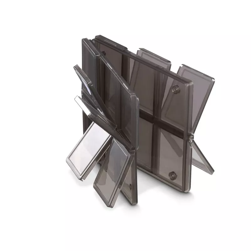 Hama 00095990 Θήκη καρτών μνήμης 12 καρτών Πολυπροπυλένιο (PP) Μαύρο, Διάφανο