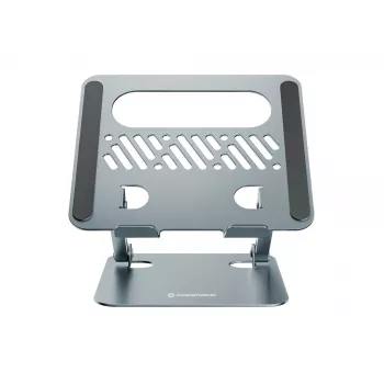 Βάση laptop CONCEPTRONIC THANA10G — πτυσσόμενη από αλουμίνιο, ρυθμιζόμενου ύψους, γκρι, 240×220×50 mm