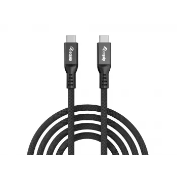 Καλώδιο USB4 Gen4x2 C σε C EQUIP 2 m, 80 Gbit/s, PD 240 W, 8K@60Hz, μαύρο
