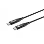 Καλώδιο Equip USB 4 Ultra λεπτό C σε C, 1,2 m, PD240W, 4K/60Hz, 40 Gbps, μαύρο