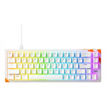 Μηχανικό πληκτρολόγιο gaming Cherry K5 Pro TMR Compact 65% QWERTY US, ενσύρματο USB, RGB, πορτοκαλί/λευκό