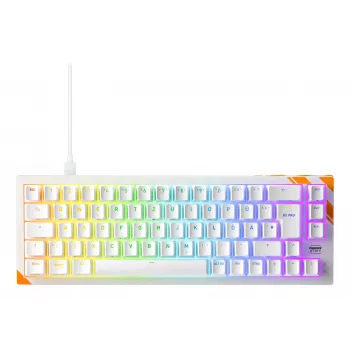 Μηχανικό πληκτρολόγιο gaming Cherry K5 Pro TMR Compact — 65 % ενσύρματο USB, QWERTZ, RGB, πορτοκαλί/λευκό