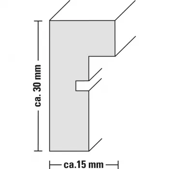 Κορνίζα Hama Copenhagen μαύρο γυαλί MDF 320x420 mm
