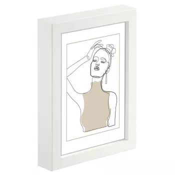 Κορνίζα Hama Copenhagen λευκό γυαλί MDF 220 mm