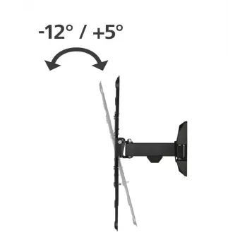 Hama 00220823 Βάση στήριξης TV στον τοίχο/βάση 165,1 cm (65 ίντσες) Μαύρο