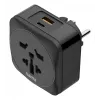 Hama 00223460 Αντάπτορας βύσματος ρεύματος Type E/F Hybrid Universal Μαύρο