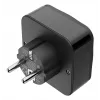 Hama 00223460 Αντάπτορας βύσματος ρεύματος Type E/F Hybrid Universal Μαύρο