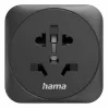 Hama 00223460 Αντάπτορας βύσματος ρεύματος Type E/F Hybrid Universal Μαύρο