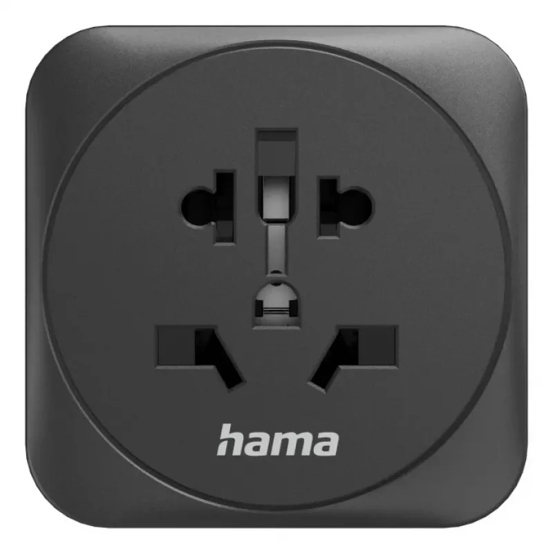 Hama 00223460 Αντάπτορας βύσματος ρεύματος Type E/F Hybrid Universal Μαύρο