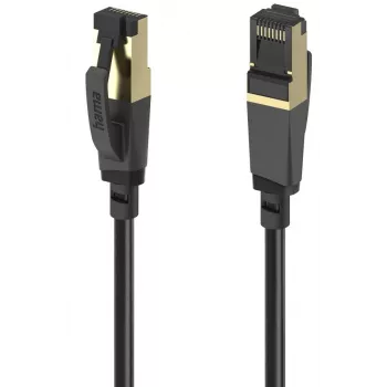 Hama 00202000 Καλώδιο δικτύου Μαύρο 0,5 m Cat8 S/FTP (S-STP)