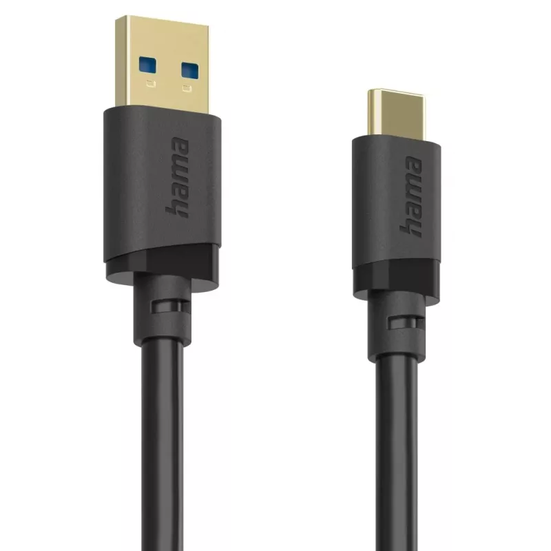 Hama 00202005 Καλώδιο USB USB 3.2 Gen 1 (3.1 Gen 1) 0,75 m USB A USB C Μαύρο