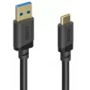 Hama 00202005 Καλώδιο USB USB 3.2 Gen 1 (3.1 Gen 1) 0,75 m USB A USB C Μαύρο