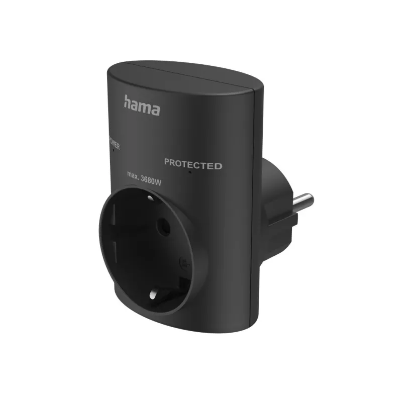 Hama 00223325 Αντάπτορας πρίζας Schuko με προστασία υπέρτασης