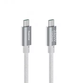 Hama Full-Featured Καλώδιο USB USB 3.2 Gen 2 (3.1 Gen 2) 1,5 m USB C Λευκό