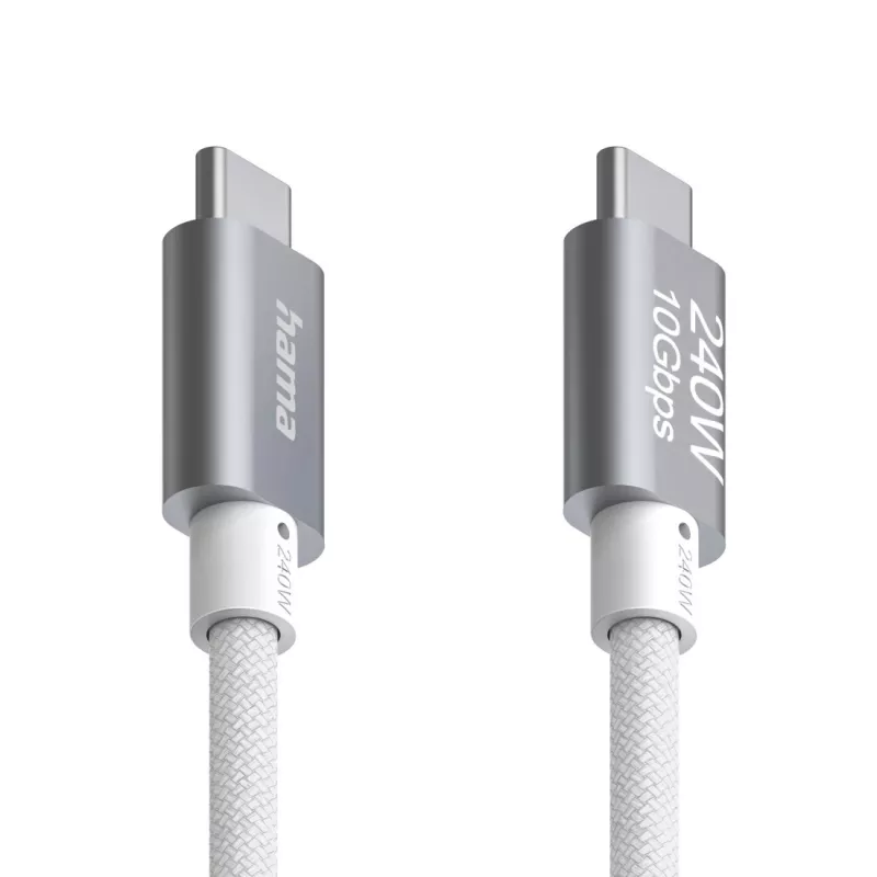 Hama Full-Featured Καλώδιο USB USB 3.2 Gen 2 (3.1 Gen 2) 1,5 m USB C Λευκό