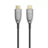 Hama 00202036 Καλώδιο HDMI 15 m HDMI Type-A (Standard) Μαύρο, Γκρι, Ασημί