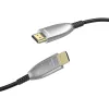 Hama 00202036 Καλώδιο HDMI 15 m HDMI Type-A (Standard) Μαύρο, Γκρι, Ασημί