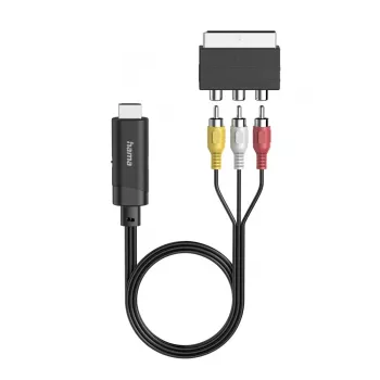 Hama 00205775 Προσαρμογέας καλωδίου βίντεο HDMI Type-A (Standard) SCART (21 ακίδων) Μαύρο