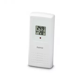 Hama 00222244 ψηφιακός μετεωρολογικός σταθμός Λευκό, με μπαταρία