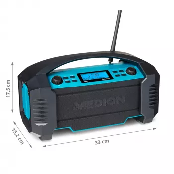 MEDION LIFE E66050 Εργοτάξιο Αναλογικό & Ψηφιακό Μαύρο, Μπλε