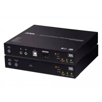 KVM Extender ATEN True 4K DP/HDMI Optical KVM 300m – Πομπός & Δέκτης, DisplayPort/HDMI, USB, 300 m
