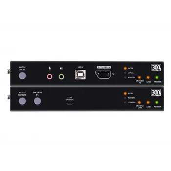KVM Extender ATEN True 4K DP/HDMI Optical KVM 300m – Πομπός & Δέκτης, DisplayPort/HDMI, USB, 300 m