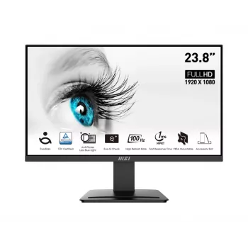 MSI PRO MP2412DE Οθόνη Υπολογιστή 60,5 cm (23,8 ίντσες) 1920 x 1080 Pixel Full HD LCD Μαύρο (ανακατασκευασμένο)
