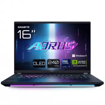 Laptop GIGABYTE AORUS MASTER 16 BYHC5FRE65SP — Intel Core Ultra 9 275HX, 16 ίντσες WQXGA, 32 GB DDR5, 2 TB SSD, NVIDIA GeForce RTX 5080, Windows 11 Pro