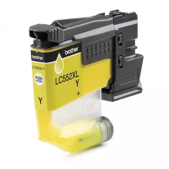 Original Brother LC552XLY Κασέτα μελάνης, Κίτρινο, Με βάση pigment, Ατομική συσκευασία, 1500 σελίδες