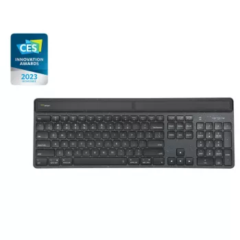 Targus EcoSmart AKB868UK Πληκτρολόγιο Universal Bluetooth QWERTY UK English Μαύρο