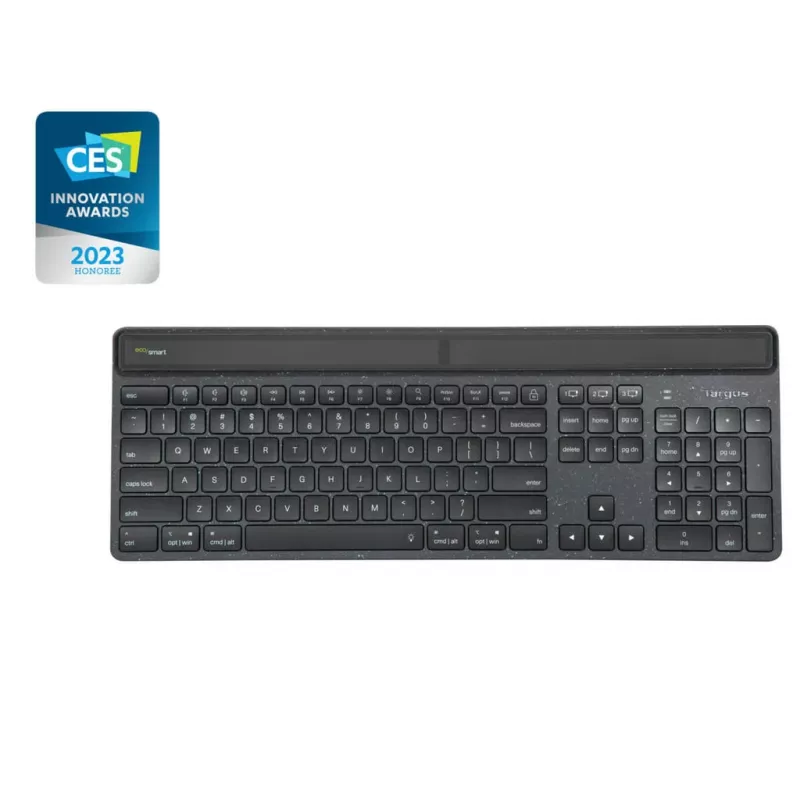 Targus EcoSmart AKB868UK Πληκτρολόγιο Universal Bluetooth QWERTY UK English Μαύρο