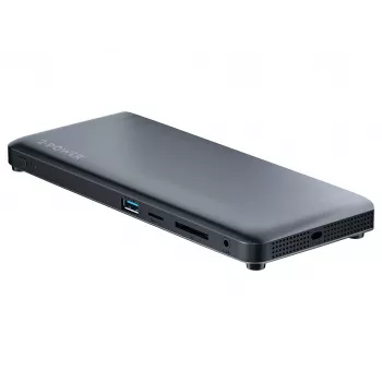 2-Power DOC0117A Σταθμός σύνδεσης/Port replicator laptop Μαύρο