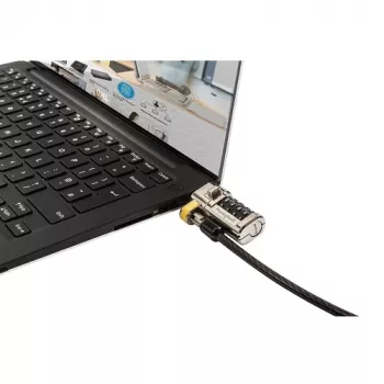 DELL 461-AAEU Κλείδωμα καλωδίου μαύρο, Ανοξείδωτο ατσάλι 1,8 m