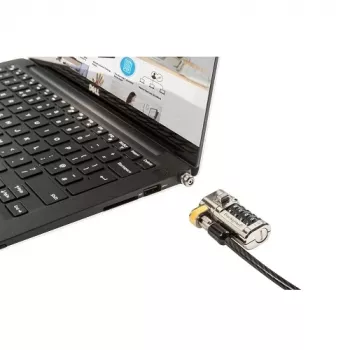 DELL 461-AAEU Κλείδωμα καλωδίου μαύρο, Ανοξείδωτο ατσάλι 1,8 m
