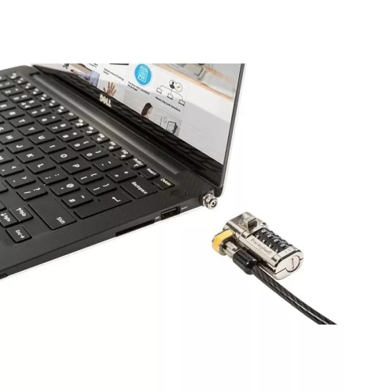 DELL 461-AAEU Κλείδωμα καλωδίου μαύρο, Ανοξείδωτο ατσάλι 1,8 m