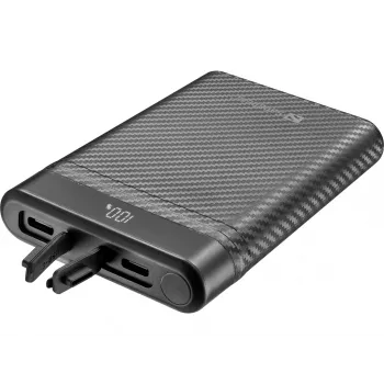Sandberg Survivor Nano Powerbank 10000, 10000 mAh, Ιόντων λιθίου (Li-Ion), 3,7 V, 20 W, μαύρο