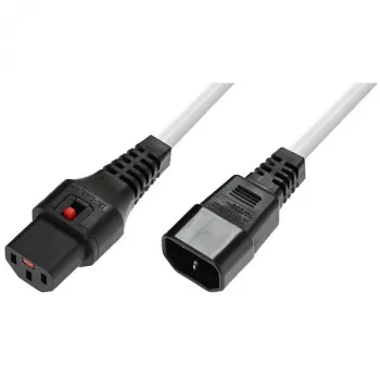 Καλώδιο Power-Lock MicroConnect MC-C13C14LOCK-2MW — IEC C13 σε C14, 2 m, βύσμα ασφάλισης